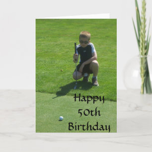 HAPPY 50th BIRTHDAY HOPE IT IS "PAR-FECT" Card