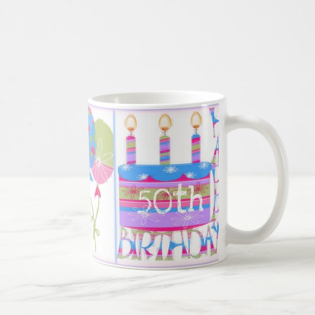 Happy 50th Birthday Mug (Right)