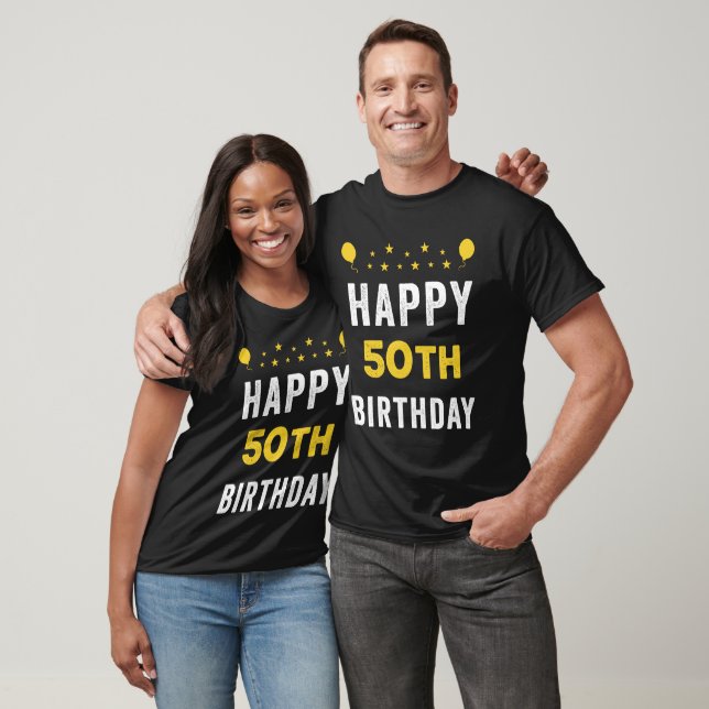 Happy 50th Birthday Quinquagenarian Celebration T-Shirt (Unisex)