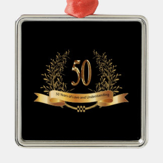 Happy 50th Wedding Anniversary Gifts Metal Tree Decoration