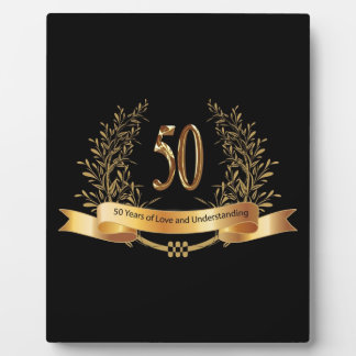 Happy 50th Wedding Anniversary Gifts Plaque