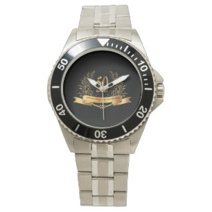 Happy 50thWedding Aniversary Stainless Steel Watch