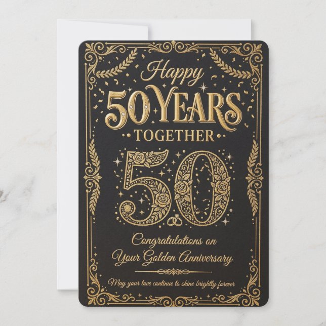 Happy 50Years Celebration Card (Front)