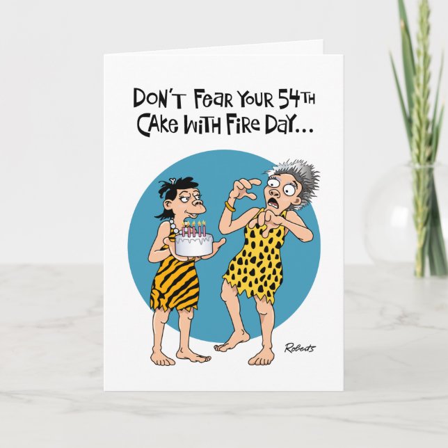 Happy 54th Birthday Card (Front)