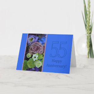 Happy 55th Anniversary roses Card