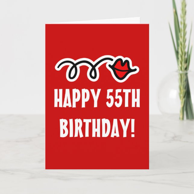 Happy 55th Birthday - Greeting card (Front)