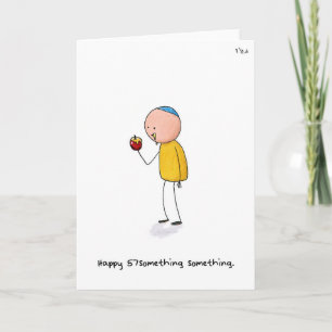 "Happy 57something something" - Rosh Hashanah Holiday Card
