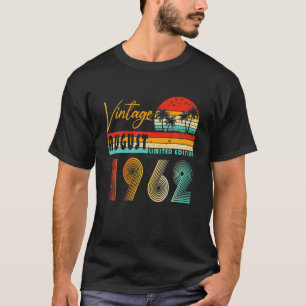 Happy 59Th Birthday Vintage August 1962 59 Years O T-Shirt