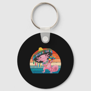 Happy 5 De Mayo Axolotl Sombrero Cinco De Mayo Gir Key Ring