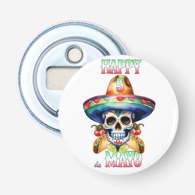 Happy 5 de Mayo Bottle Opener (Front)