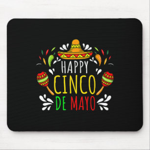 Happy 5 De Mayo Lets Fiesta Viva Mexico Cinco De M Mouse Mat