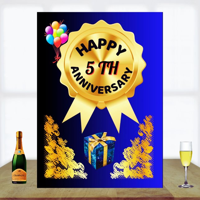 Happy 5 TH Wedding Anniversary  Card (Creator Uploaded)