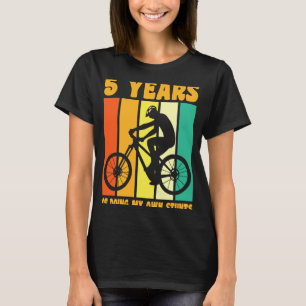 Happy 5th Birthday 5 Year Old Cycling Biking 5th B T-Shirt