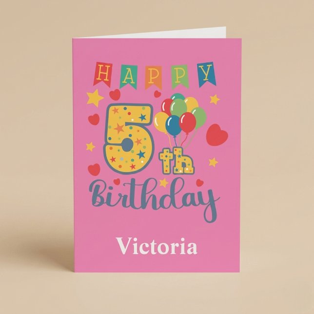 Happy 5th Birthday Card (Creator Uploaded)