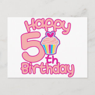 Happy 5th Birthday! Postcard