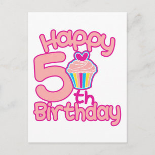 Happy 5th Birthday! Postcard