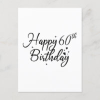 Happy 60th Birthday Cake Topper 60 Years Old Bday