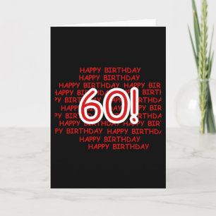 Happy 60th Birthday Card
