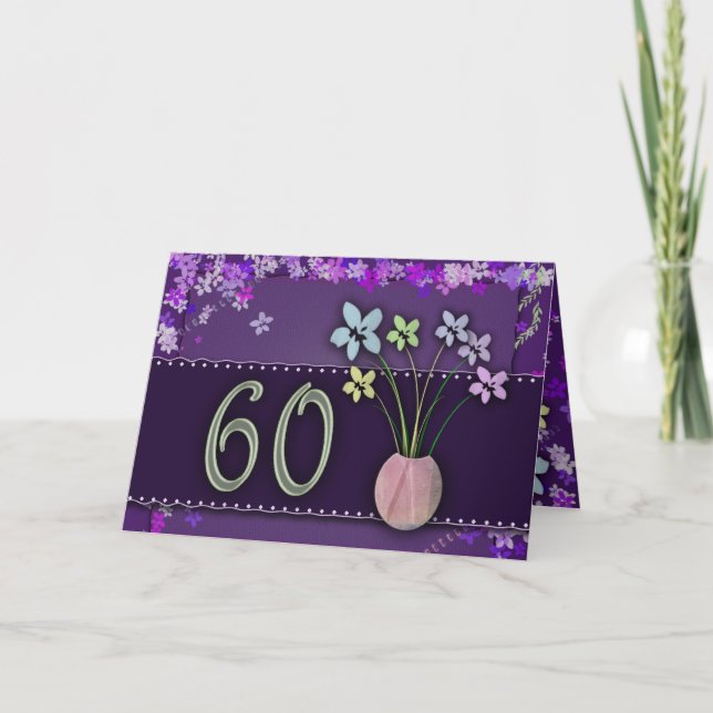 Happy 60th Birthday Card (Front)