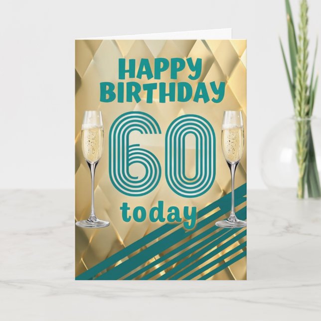 Happy 60th Birthday Card (Front)