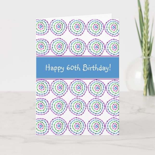 Happy 60th Birthday! Card (Front)