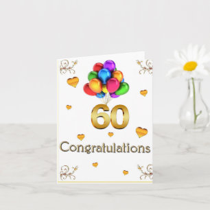 Happy 60th Birthday Card