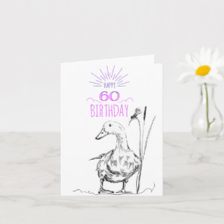 Happy 60th Birthday Card