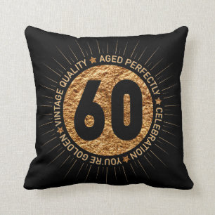 HAPPY 60TH BIRTHDAY CUSHION