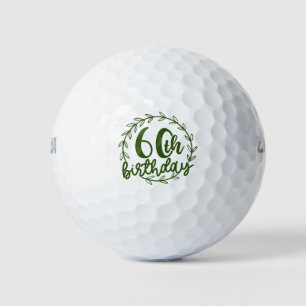 Happy 60th Birthday   Golf Balls
