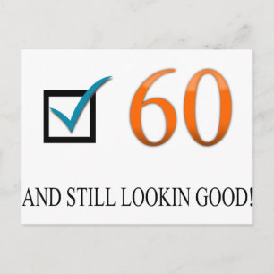 Happy 60th Birthday Postcard