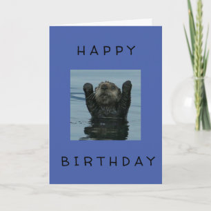***HAPPY 60th BIRTHDAY*** SAYS COOL OTTER Card