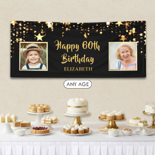 Happy 60th Birthday Then & Now Photos Stars Banner