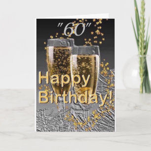 ***HAPPY "60th" BIRTHDAY" TO YOU! Card