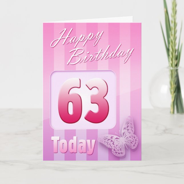 Happy 63rd Birthday Grand Mother Great-Aunt Mum Card (Front)