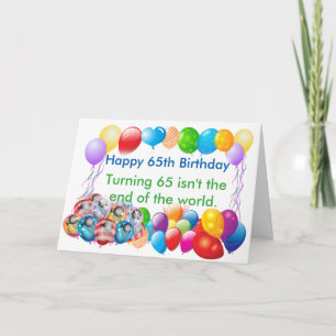 Happy 65 Birthday Greeting Card