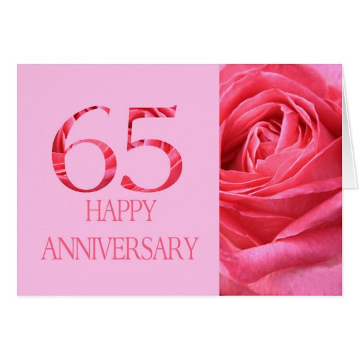 Happy 65th Wedding Anniversary Cards, Photo Card Templates, Invitations ...