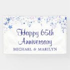 Happy 65th Anniversary Sapphire Blue Stars