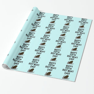 Happy 65th Birthday Dad Wrapping Paper