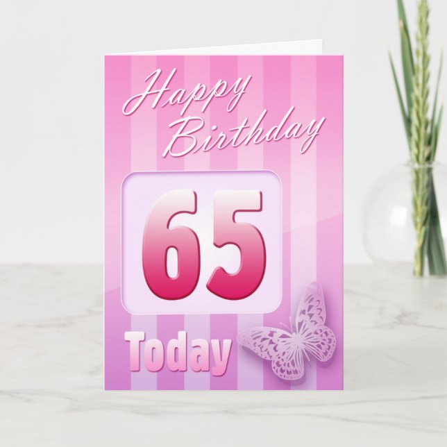 Happy 65th Birthday Grand Mother Great-Aunt Mum Card (Front)