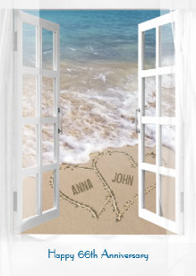 Wallpaper Beach Anniversary Cards Zazzle Co Uk For iPhone Free