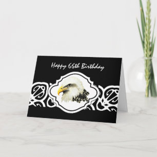 Happy 66th  Birthday Tough Old Bird  Bald Eagle Card