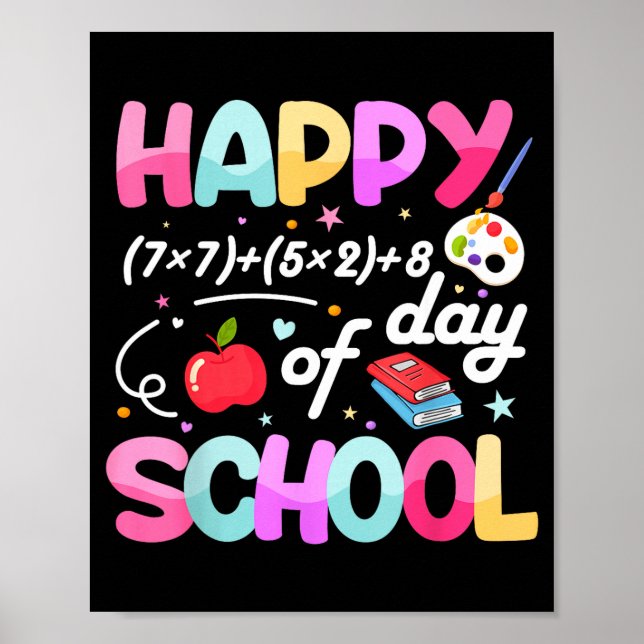 Happy 67 Days Of School 67th Day Smarter Six Seven Poster (Front)