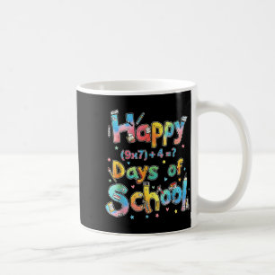 Happy 67 Days Of School Math Equation Teacher Six Coffee Mug