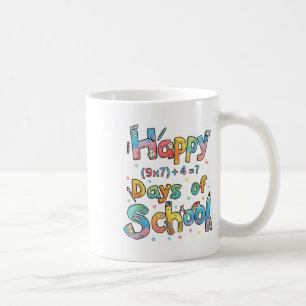 Happy 67 Days Of School Math Equation Teacher Six  Coffee Mug