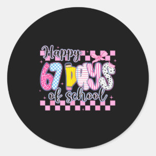 Happy 67 Days Of School Six Seven Meme Boy Girl Te Classic Round Sticker