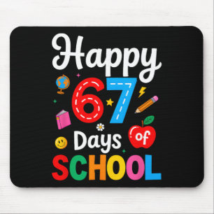Happy 67 Days Of School Teacher Kids Funny 67 Meme Mouse Mat