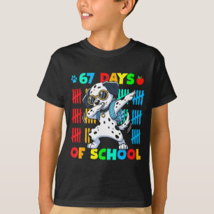 Happy 67 Days School Cute Dog 67 Days Smarter Stud T-Shirt