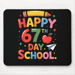 Happy 67 Th Day Of School - I Survived 67 Days Of  Mouse Mat