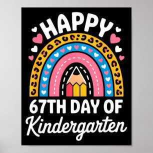 Happy 67th Day Of Kindergarten 67 Meme 6 7 Funny S Poster