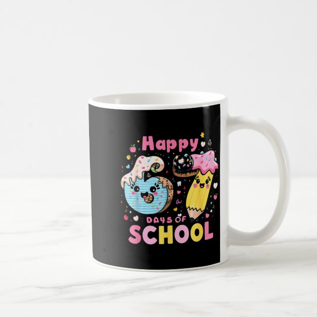 Happy 67th Day Of School Cute Ice Cream 100 Days S Coffee Mug (Right)